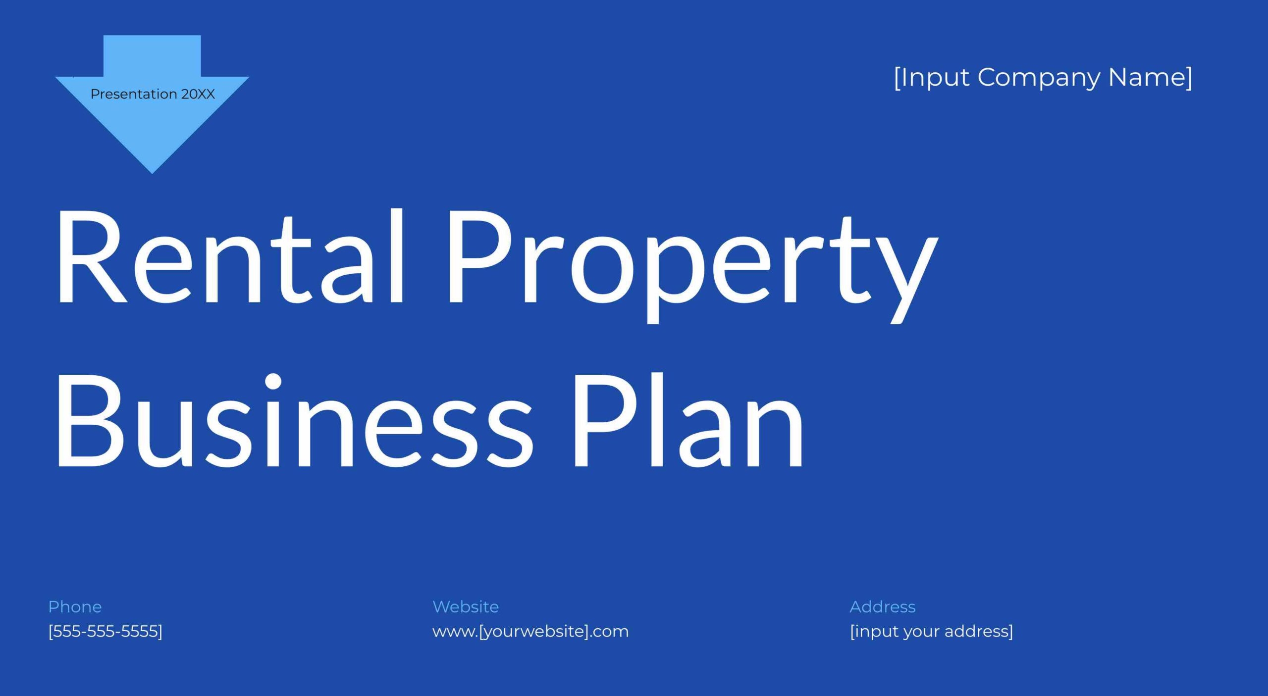 Free Rental Property Business Plan Template PDF PPT 