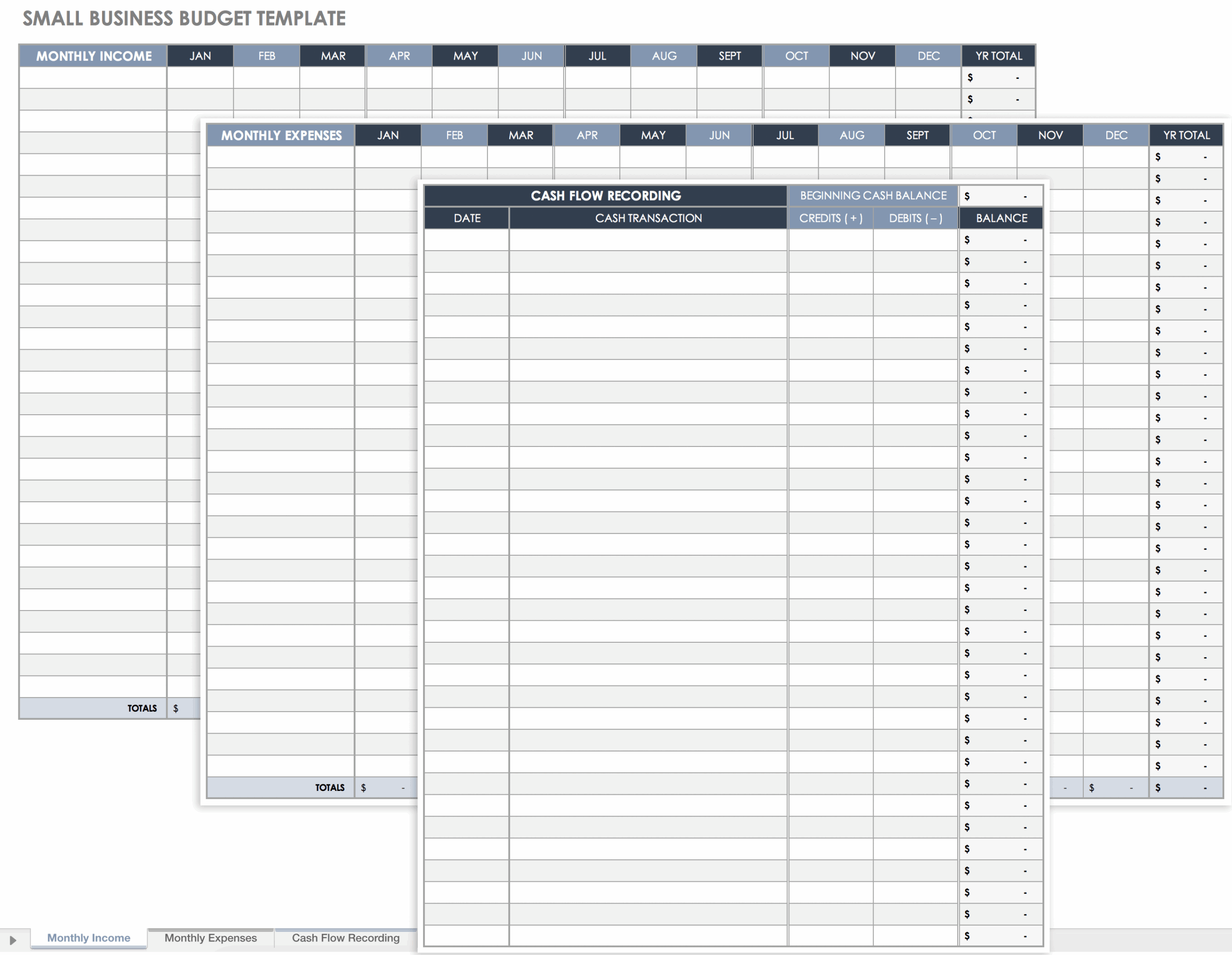 Free Small Business Budget Templates Smartsheet