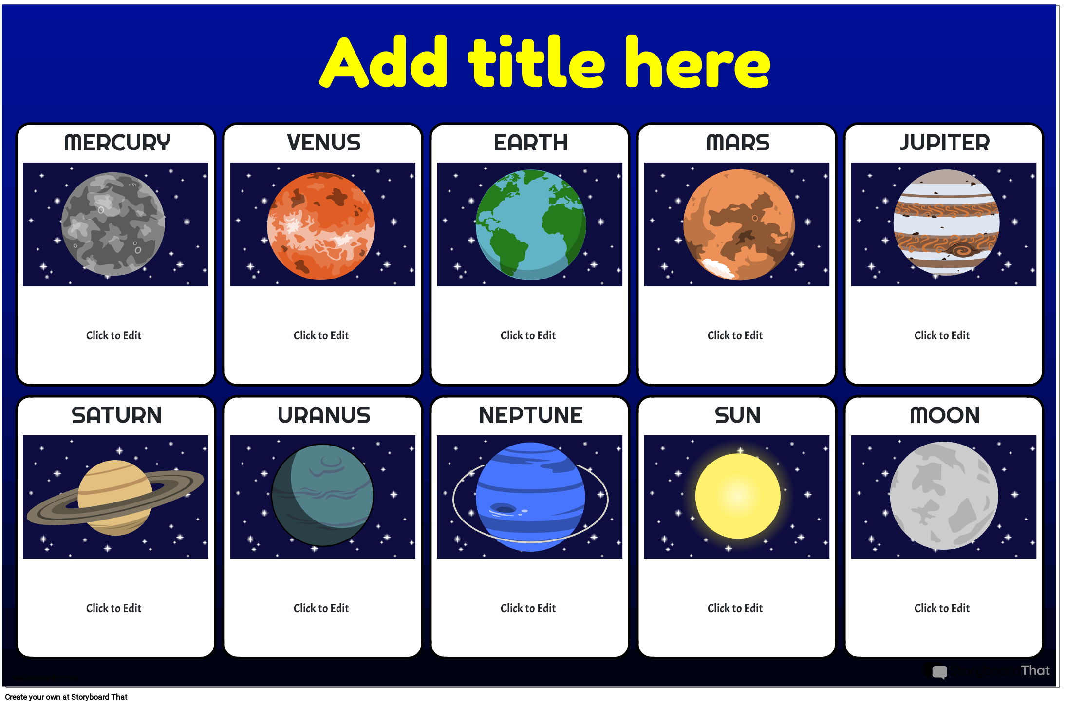 Free Solar System Posters Customize And Print Today