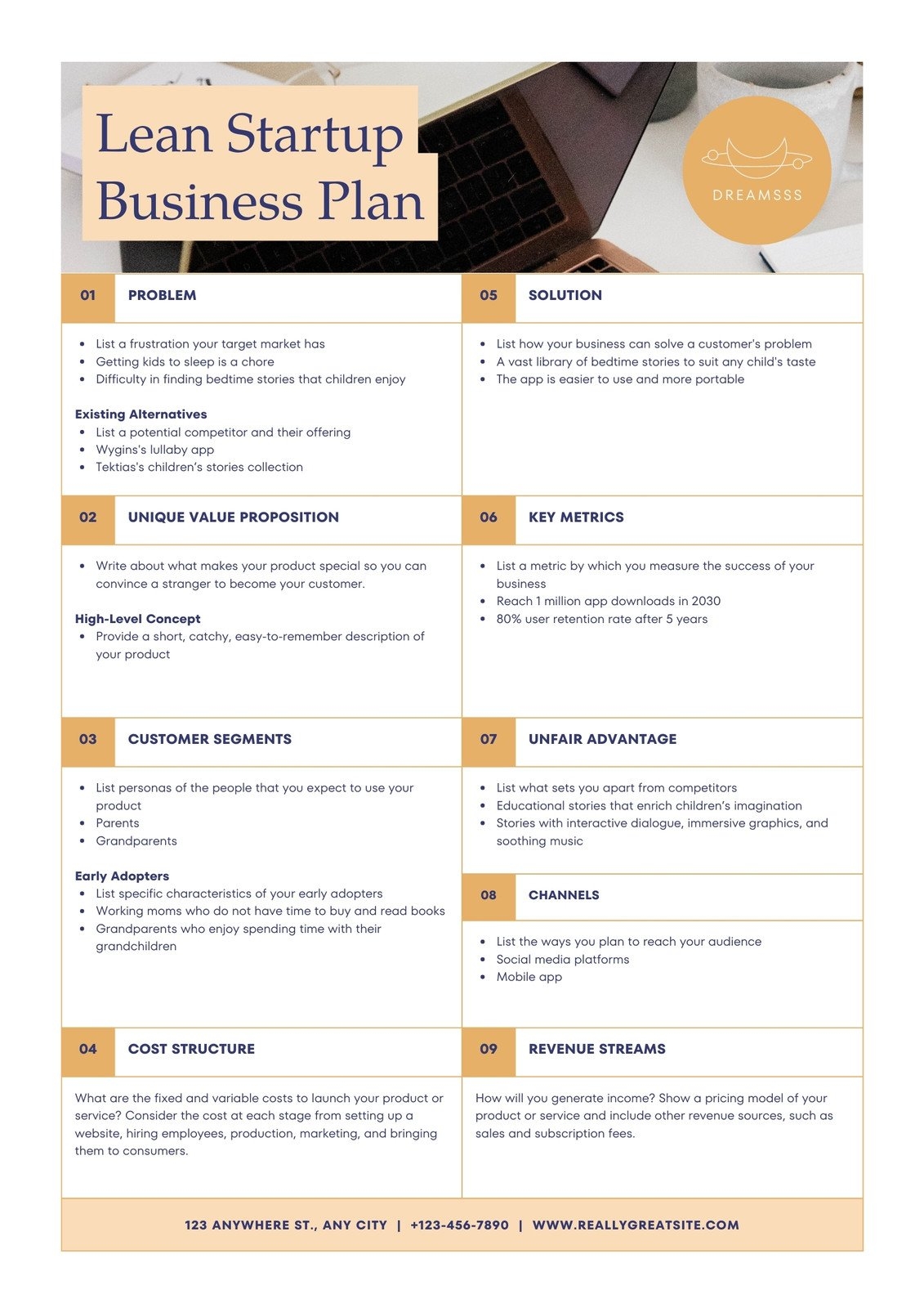 Free To Edit And Print Startup Business Plan Templates Canva