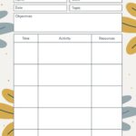 Free To Print Preschool Weekly Lesson Plan Templates Canva