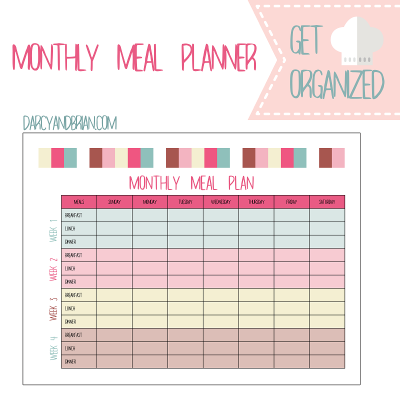 Monthly Meal Plan Template