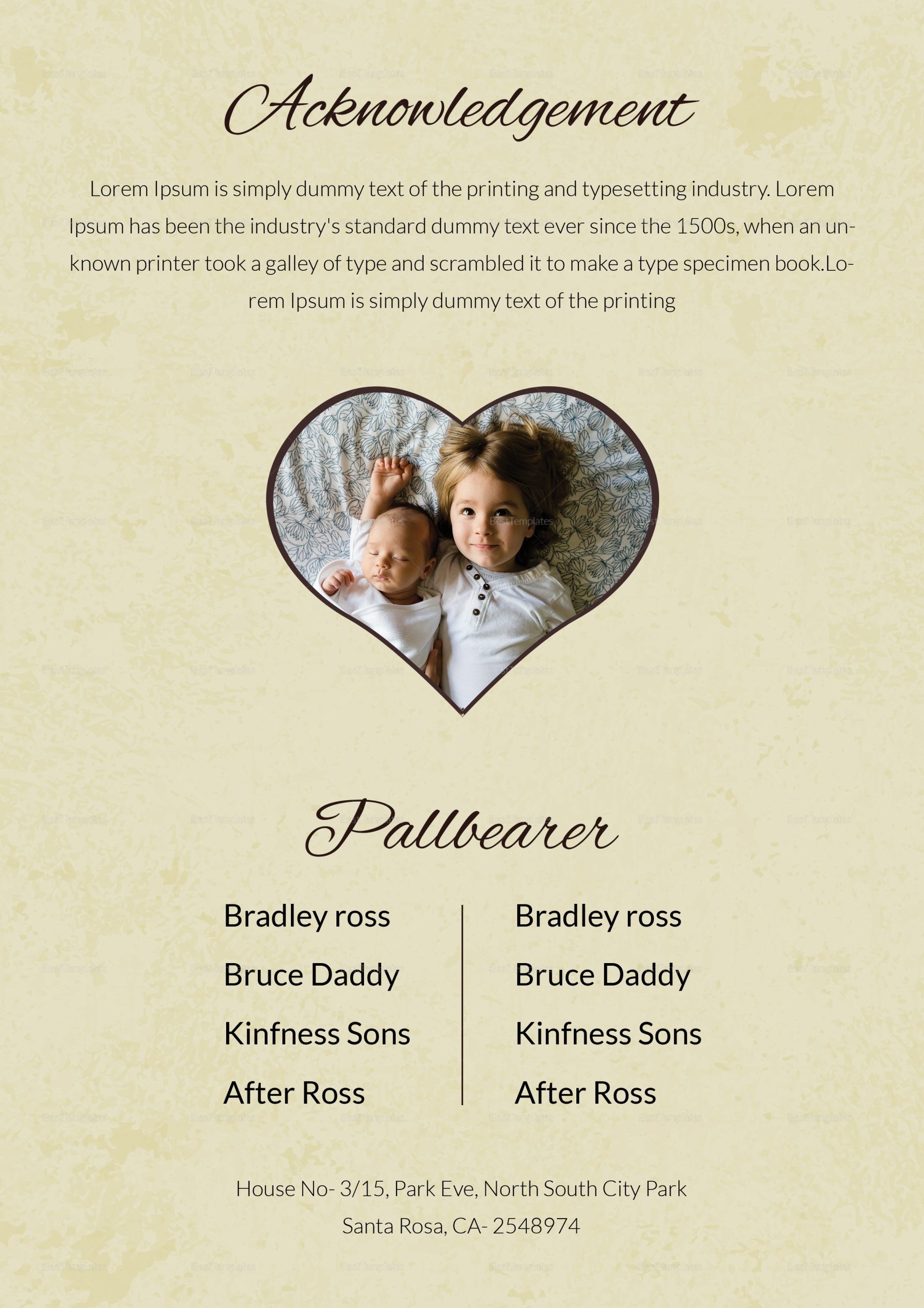 Funeral Planning Program Template In Adobe Photoshop Microsoft Word