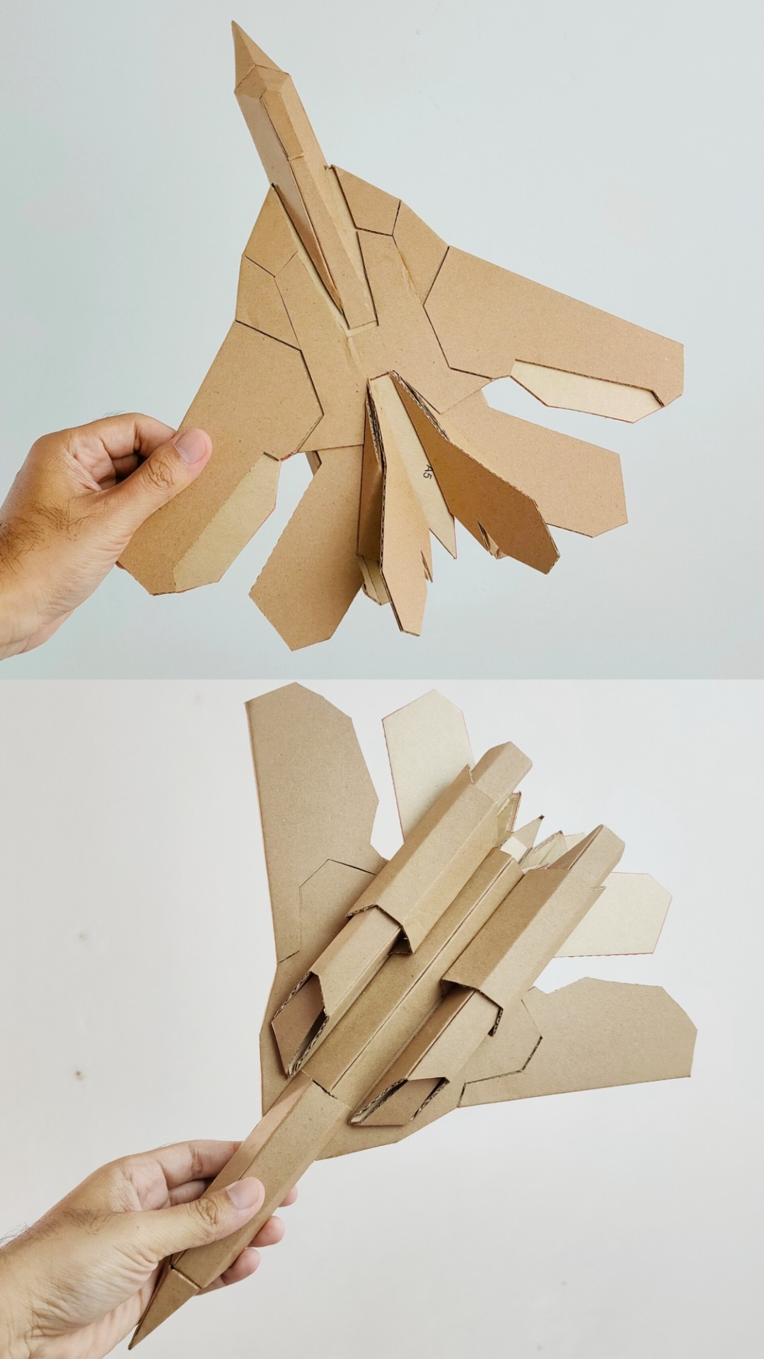 Futuristic Cardboard Aircraft plane Templates