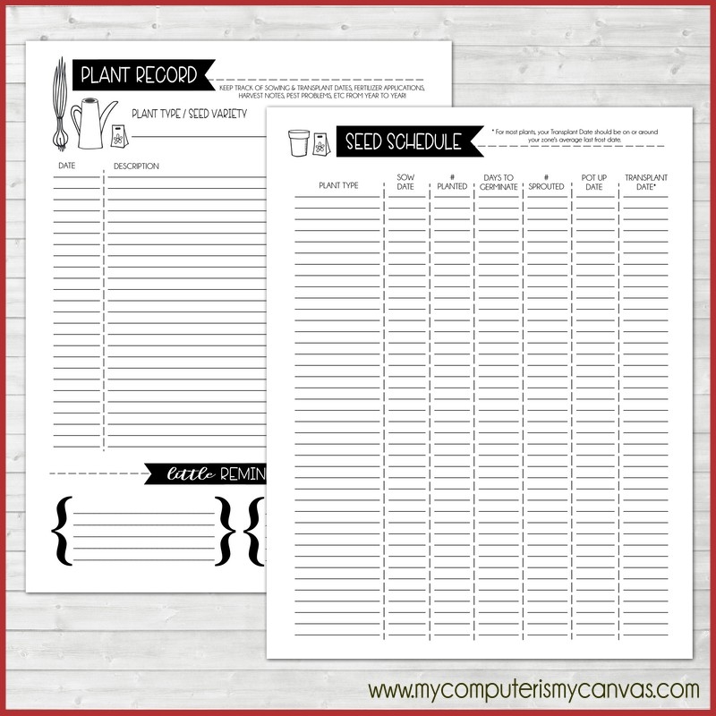 GARDEN Planner Journal Free Weekly To Do Page My Computer Is 