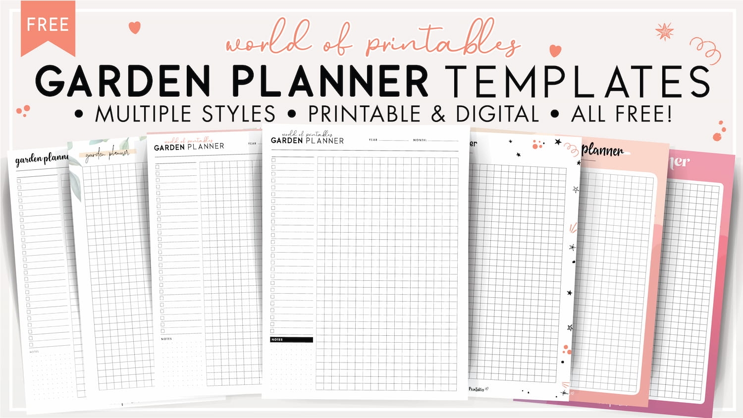 Garden Planner Templates World Of Printables
