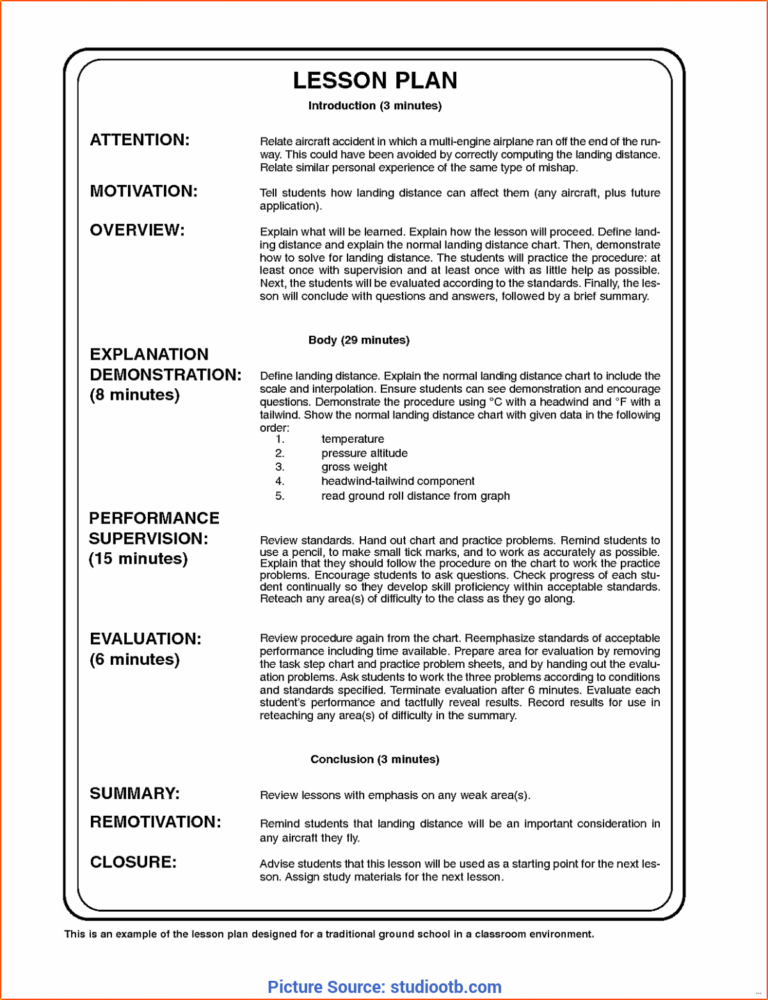 Gelds Lesson Plan Template Template