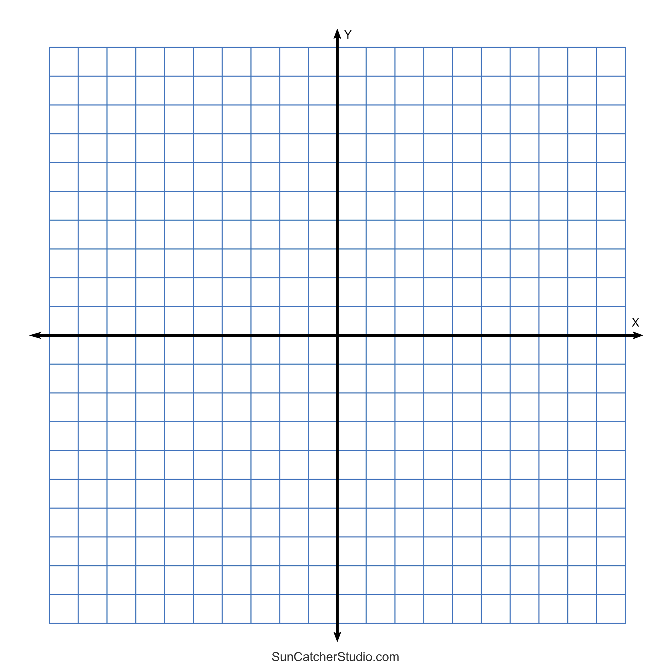 Grid Paper Printable 4 Quadrant Coordinate Graph Paper Templates Free Printables Monograms Design Tools Patterns U0026 DIY Projects