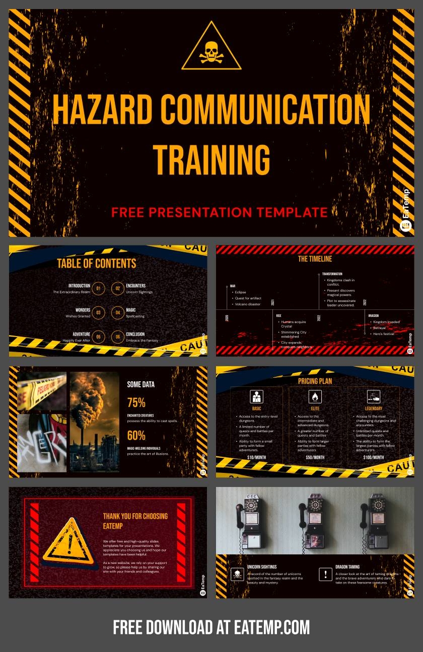 Hazard Communication Training PowerPoint Presentation Template U0026 Google Slides Theme EaTemp