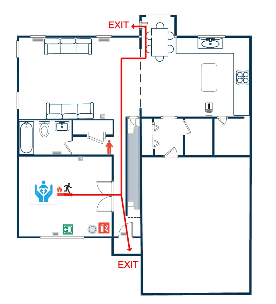 House Evacuation Plan Template