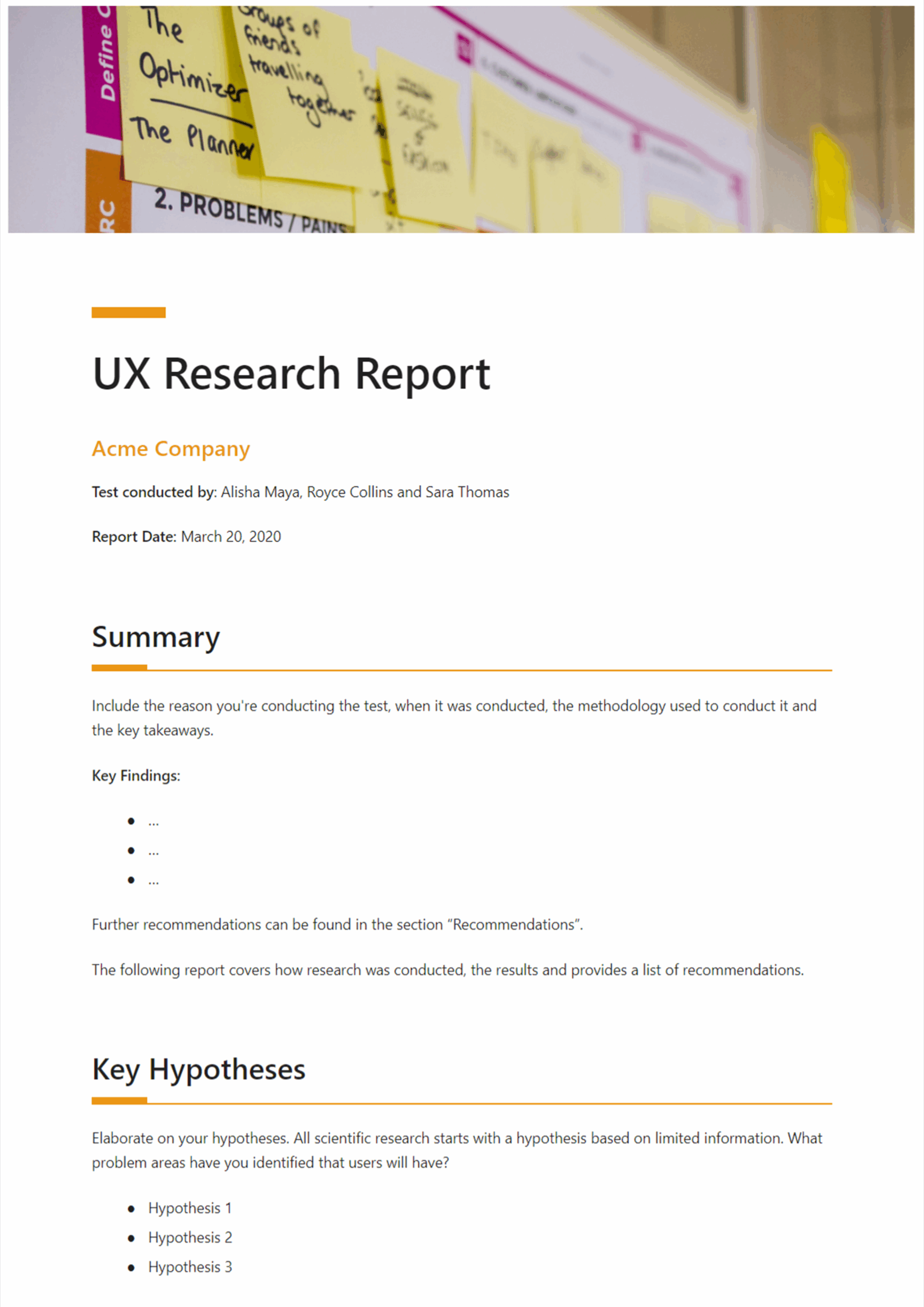 How To Create A UX Research Plan Document Bit ai Blog