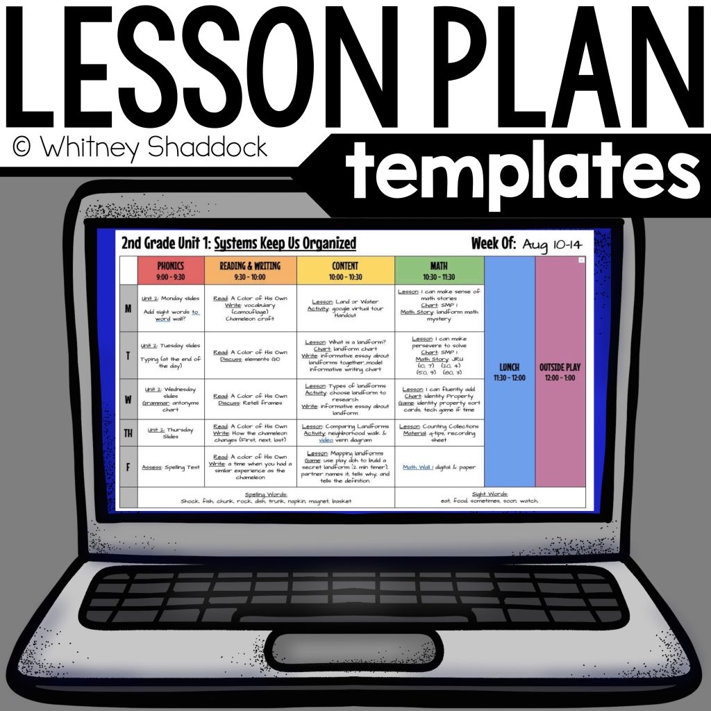 Tpt Lesson Plan Template