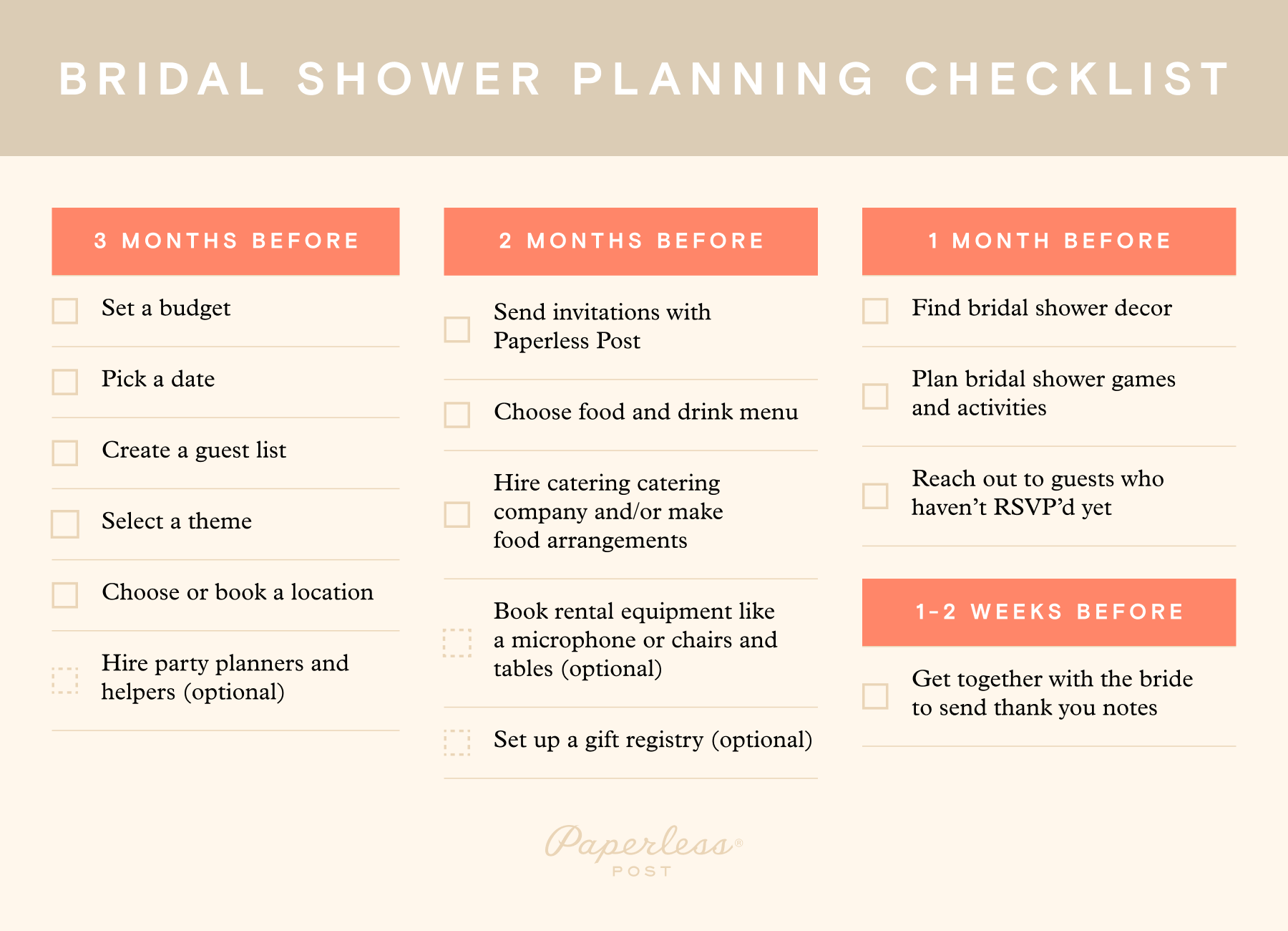 How To Plan A Bridal Shower In 9 Easy Steps Paperless Post