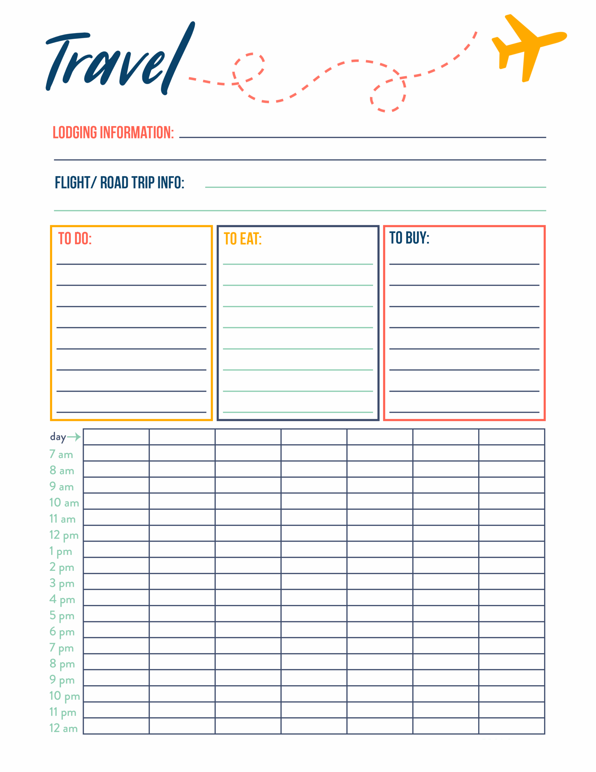 How To Use A Travel Planner Free Printable Worksheets Library