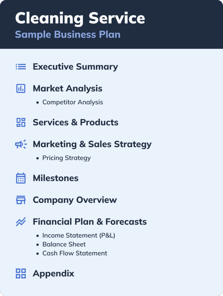 How To Write A Cleaning Service Business Plan Bplans