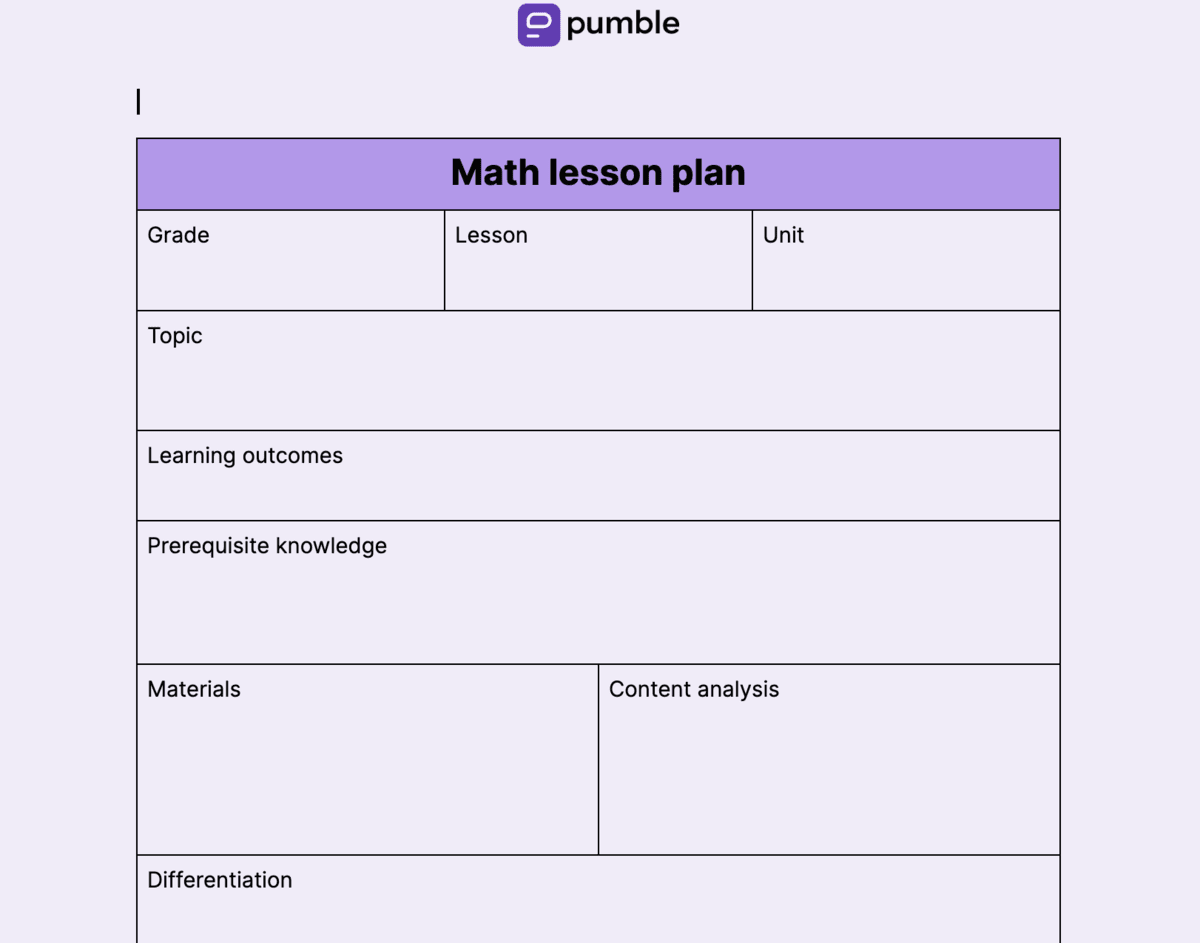 How To Write A Lesson Plan Template With Examples