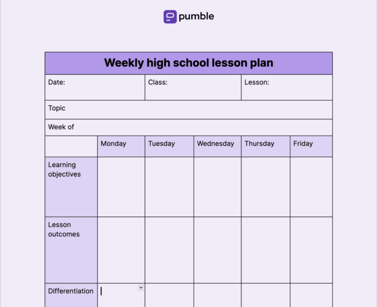 How To Write A Lesson Plan Template With Examples