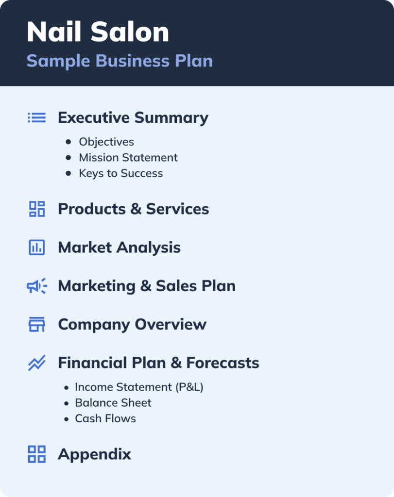 How To Write A Nail Salon Business Plan Free Sample Plan PDF Bplans