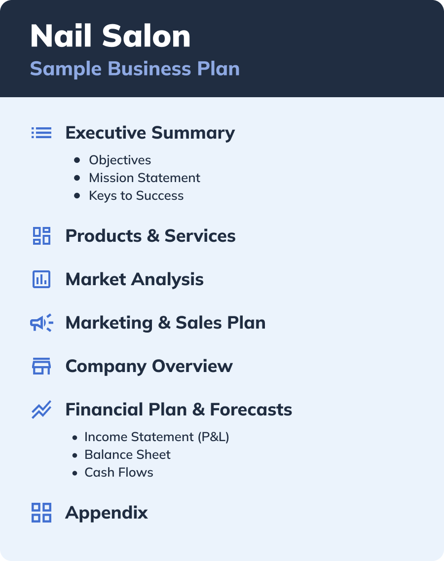 How To Write A Nail Salon Business Plan Free Sample Plan PDF Bplans