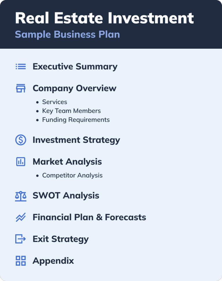 How To Write A Real Estate Investment Business Plan Bplans