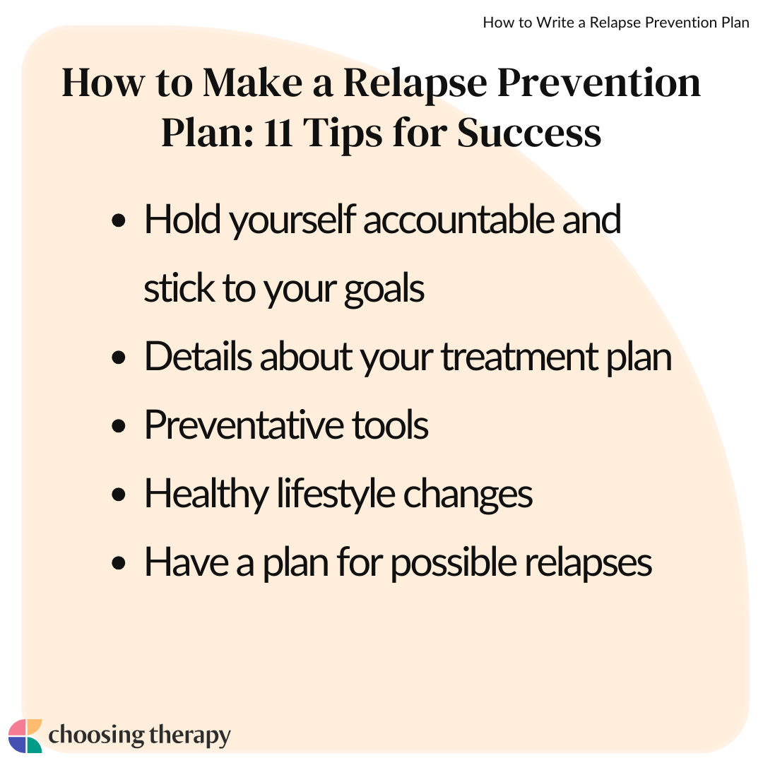 Relapse Prevention Plan Template