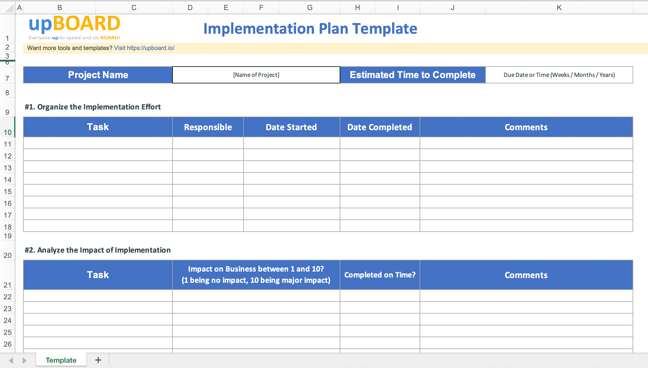 Implementation Plan Software Tools U0026 Online Templates