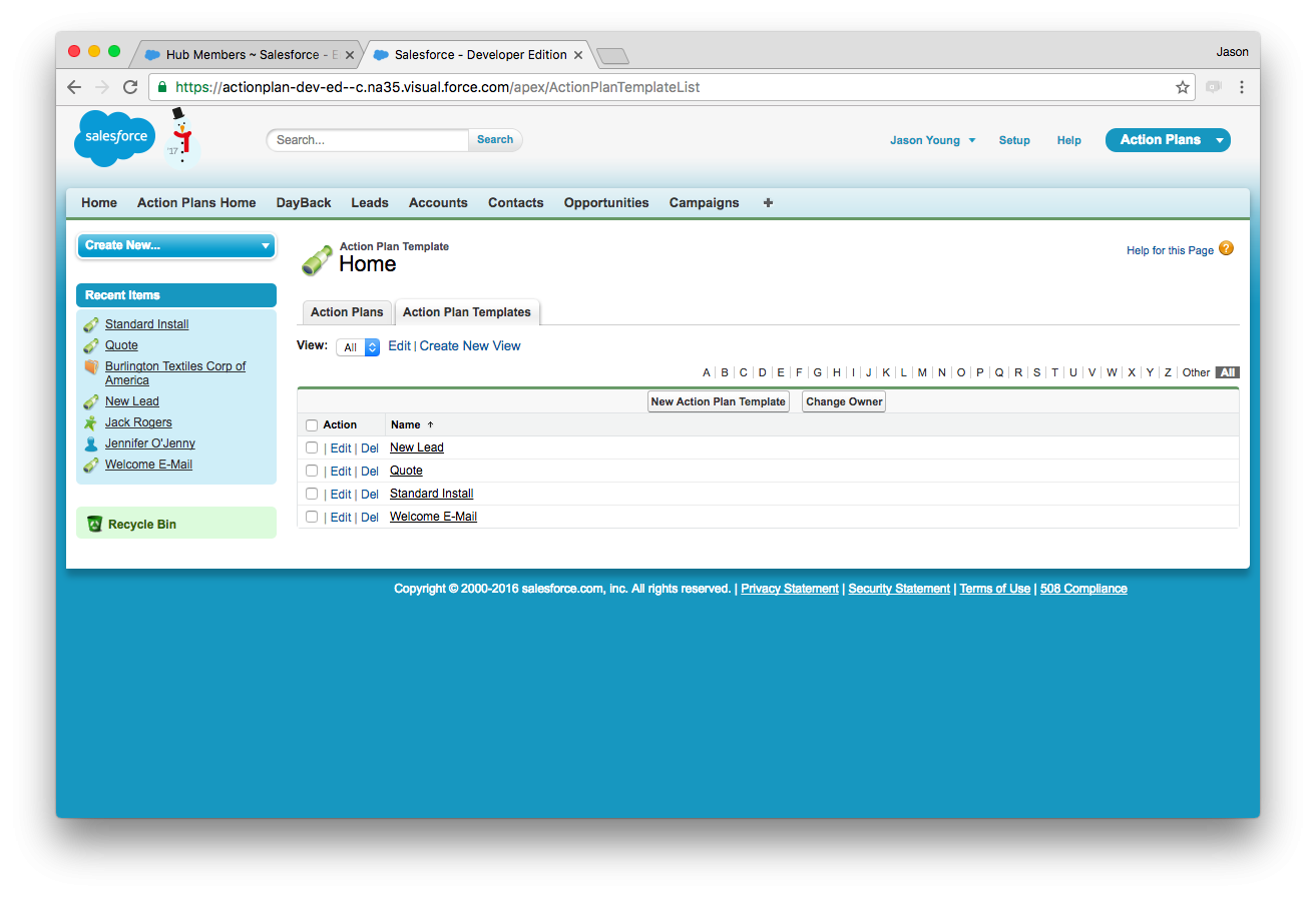 Integrating DayBack With The Salesforce Action Plans App DayBack