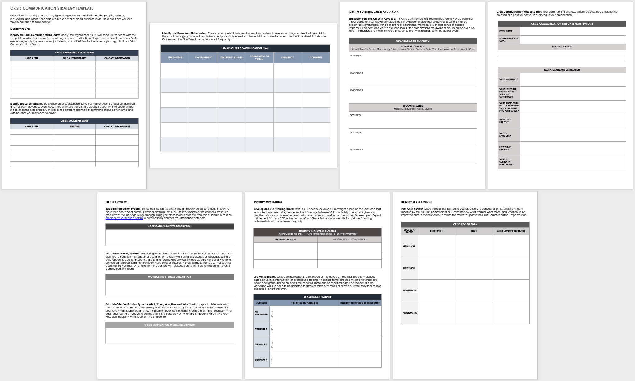 Internal Communication Plan Templates Smartsheet