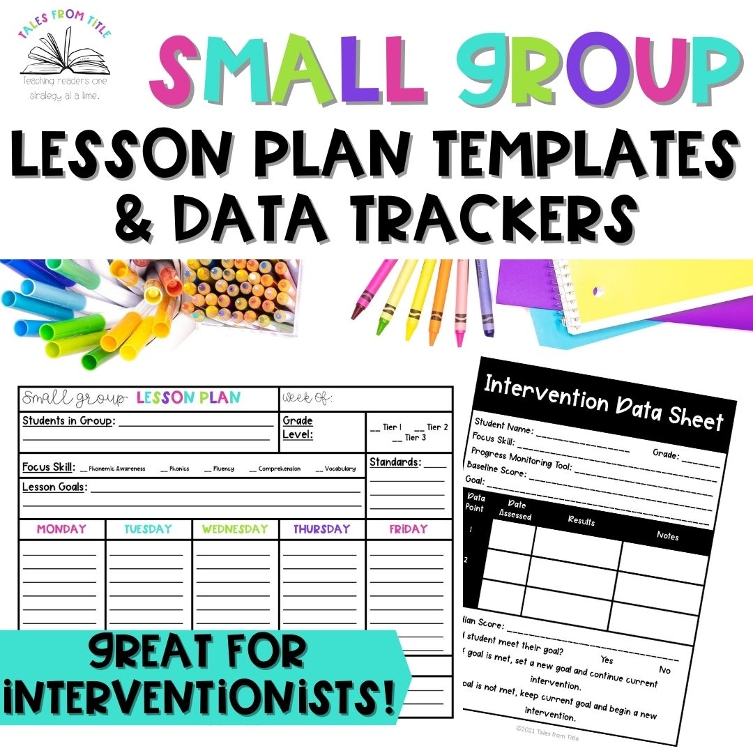 Small Group Lesson Plan Template