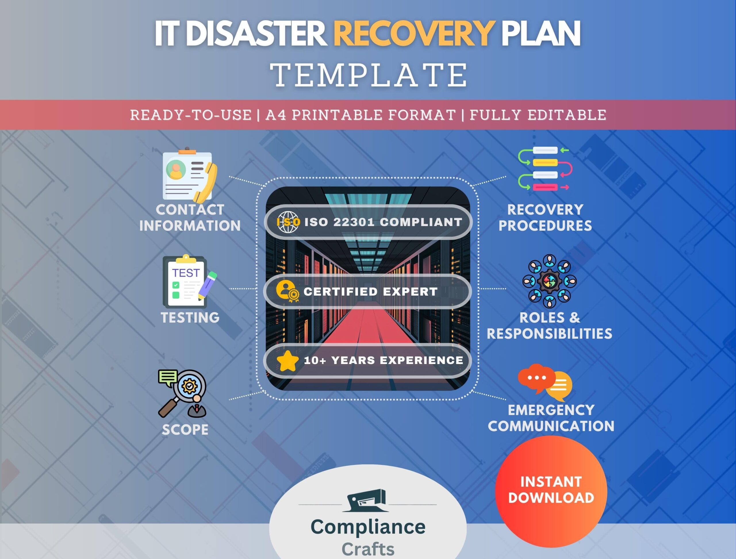 It Dr Plan Template