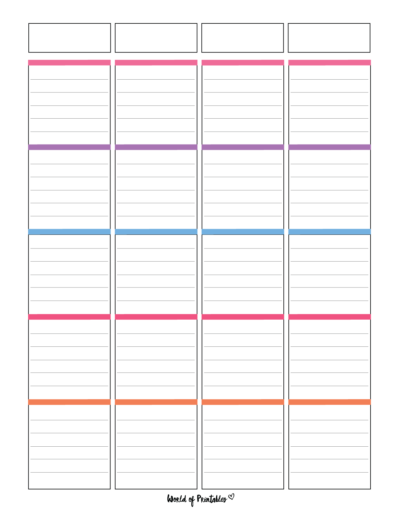 Lesson Plan Templates World Of Printables