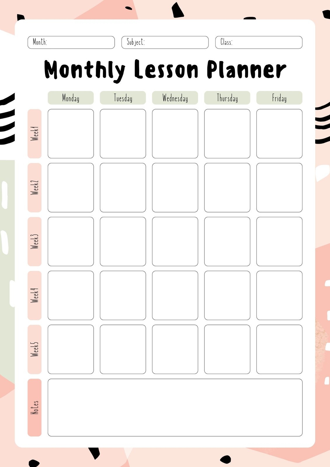 Lesson Plan Templates You Can Customize For Free Canva