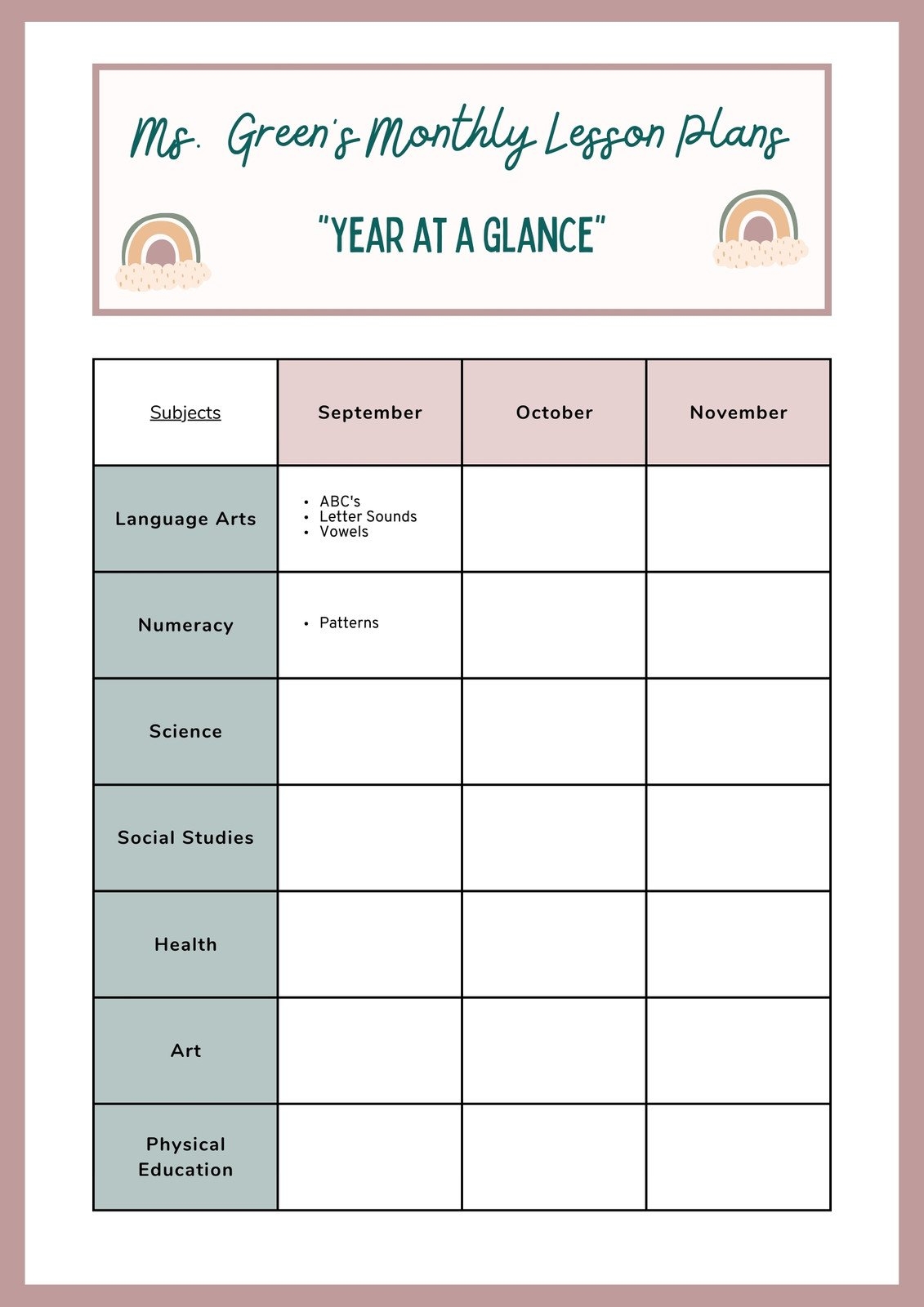 Lesson Plan Templates You Can Customize For Free Canva
