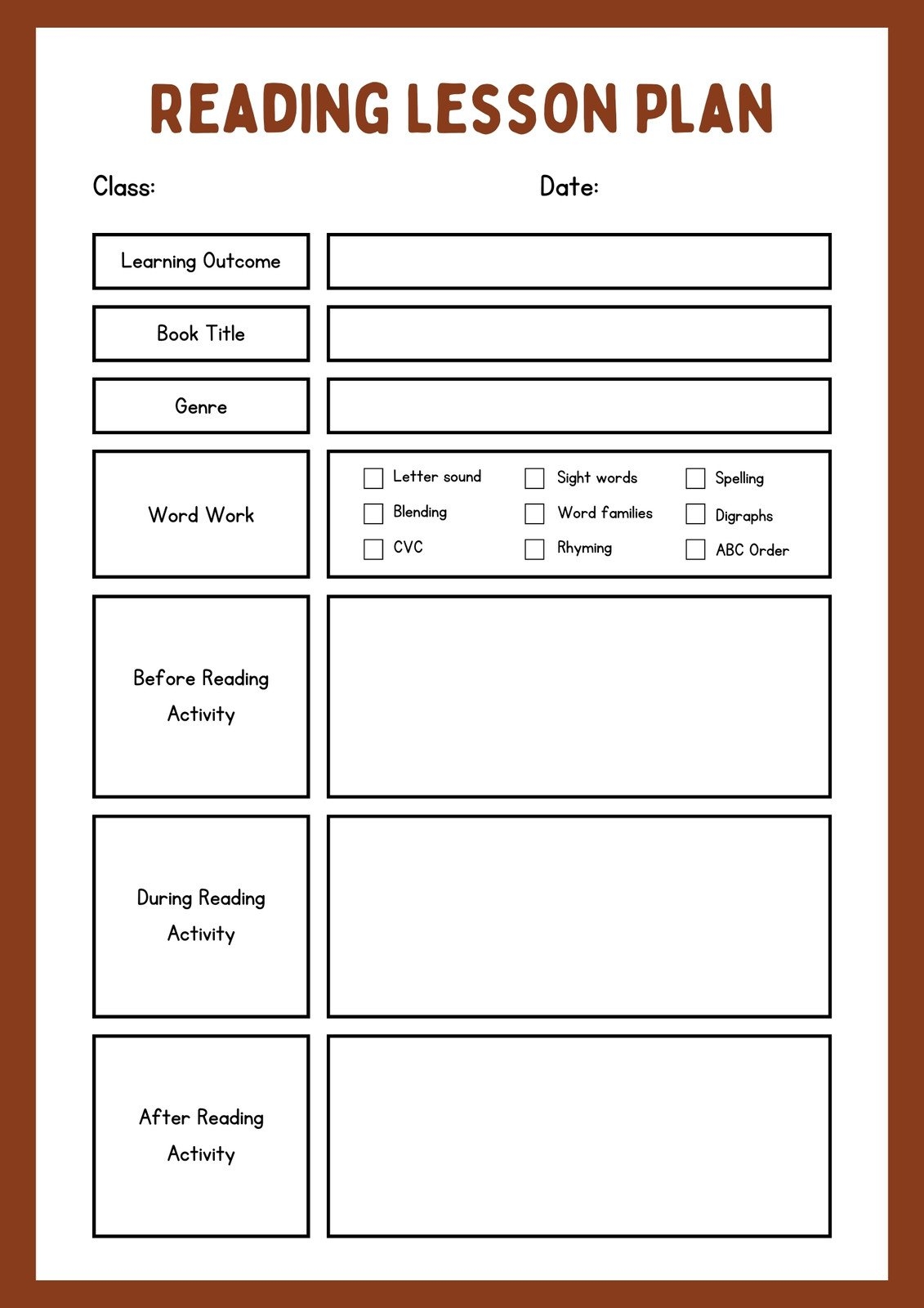 Lesson Plan Templates You Can Customize For Free Canva