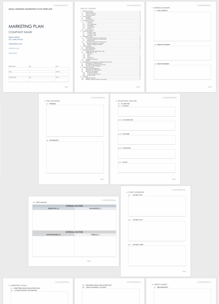 Marketing Plan Templates With Guide Smartsheet