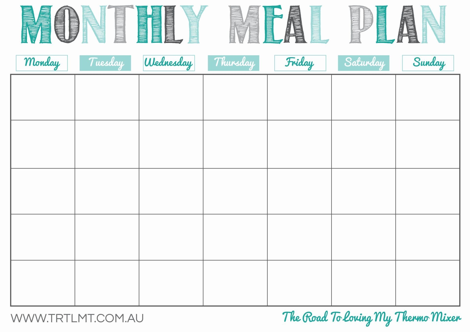 Meal Planning Template 10 Free PDF Printables Printablee Worksheets Library