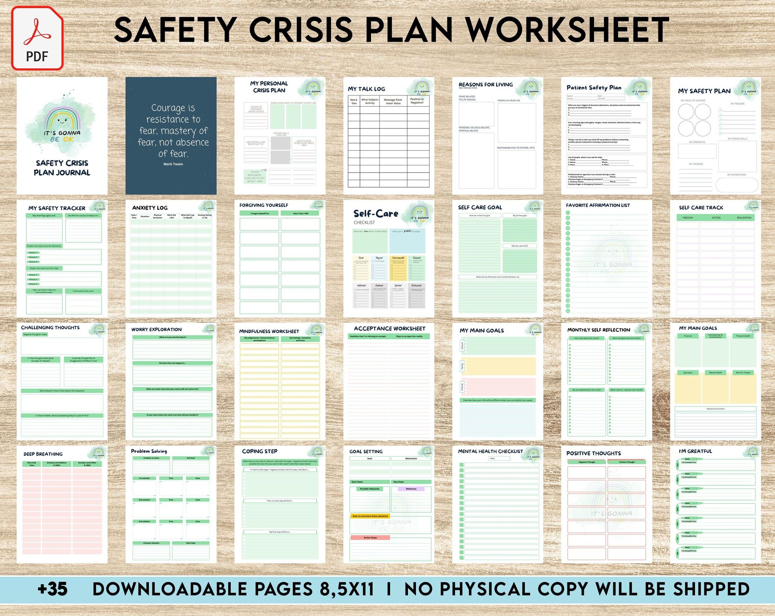 Crisis Plan Template Mental Health