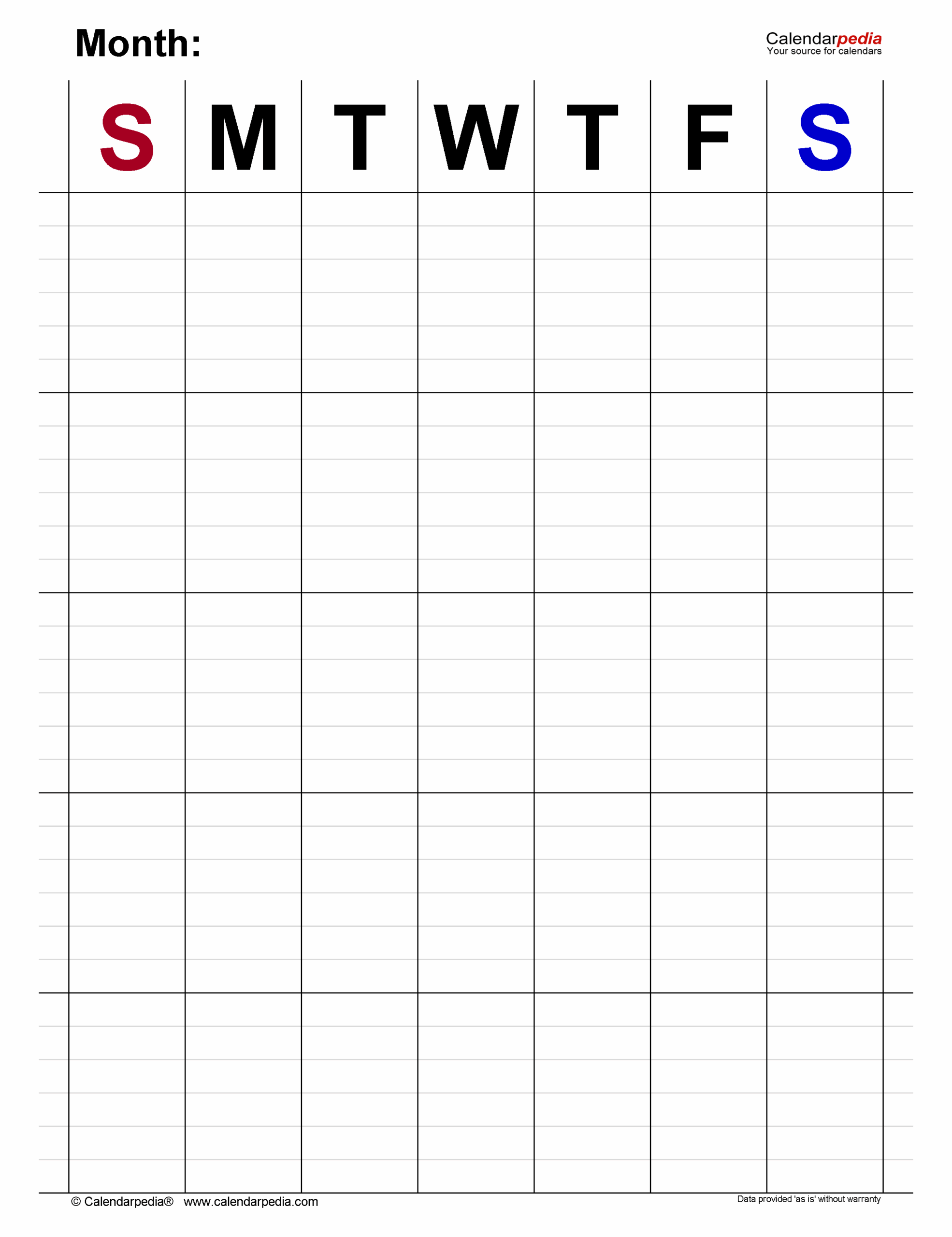 Monthly Planner Templates In PDF Format