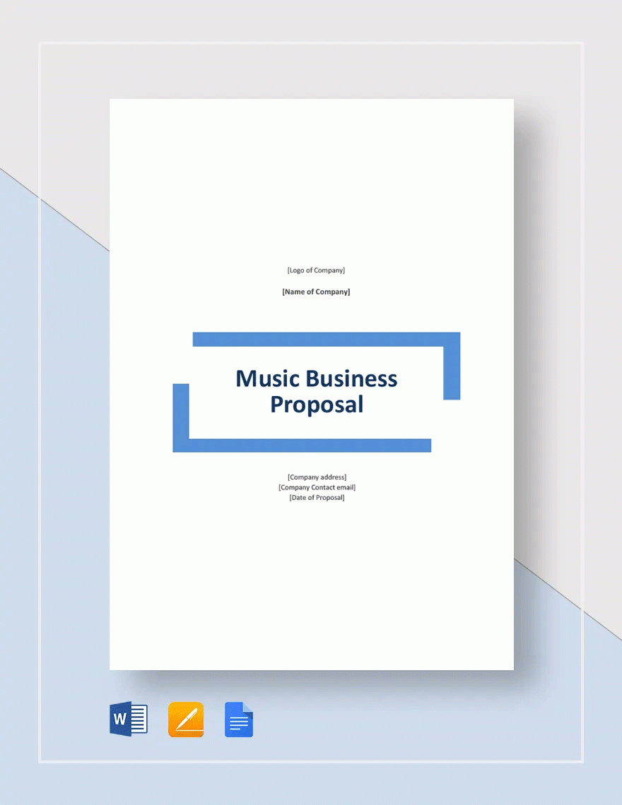 Music Business Plan Template