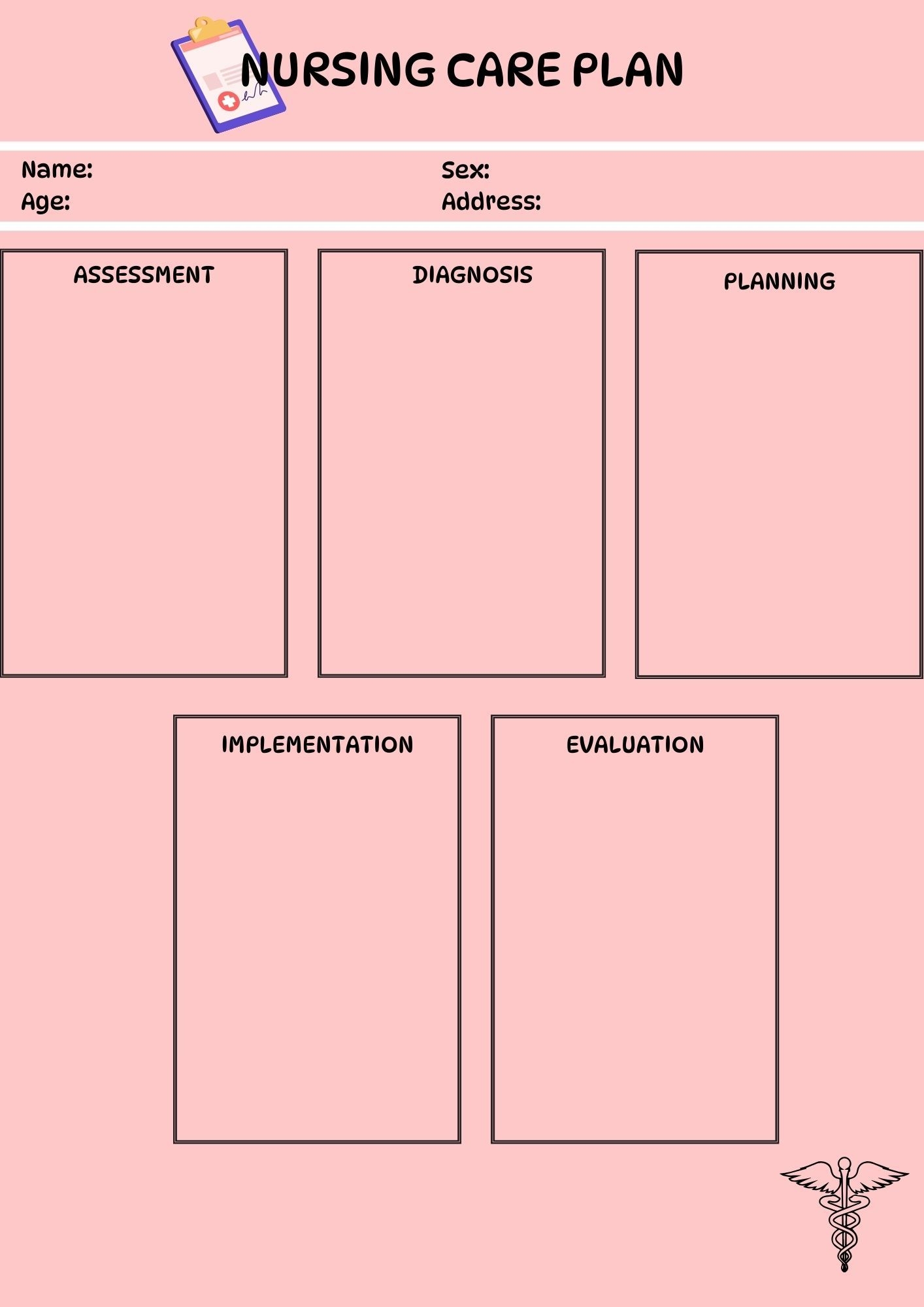 NURSING CARE PLAN NCP TEMPLATE By Fujiii apple Raket PH