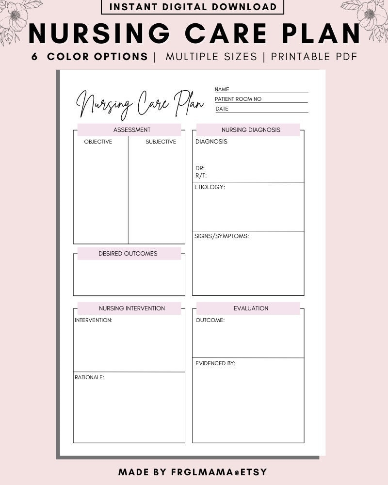 Nursing Care Plan Templates Nursing Care Plan Nursing Student 