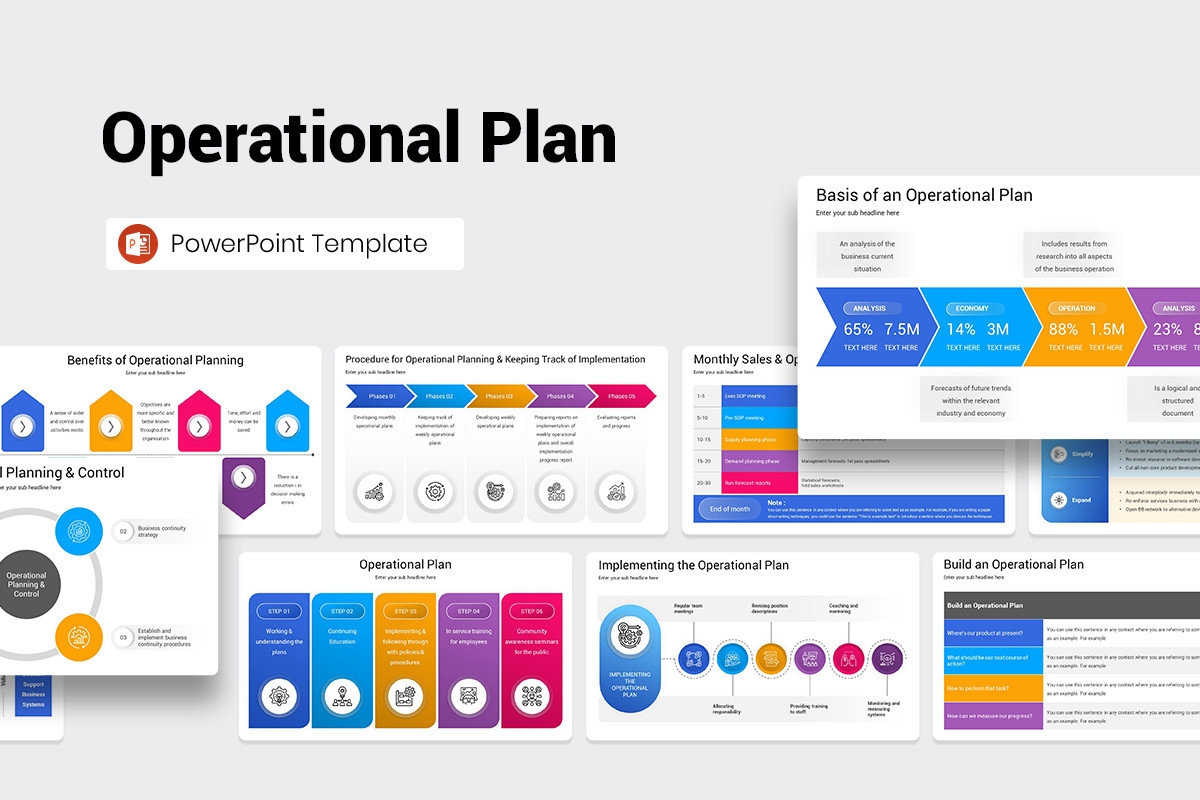 Operational Plan PowerPoint Template Nulivo Market