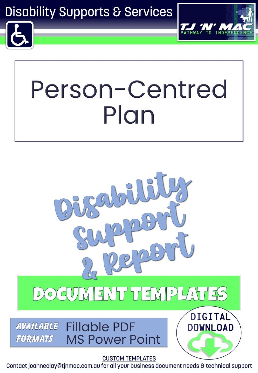 Person centred Plan PCP Template Etsy Australia