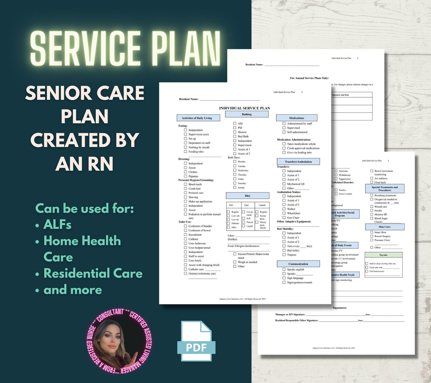 Individualized Service Plan Template