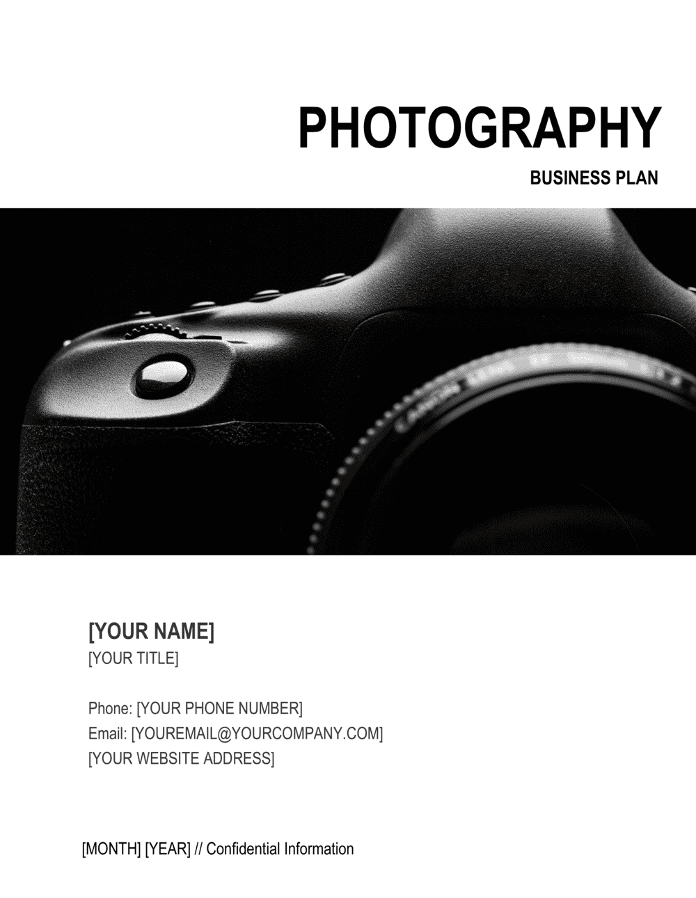 Photography Business Plan Template