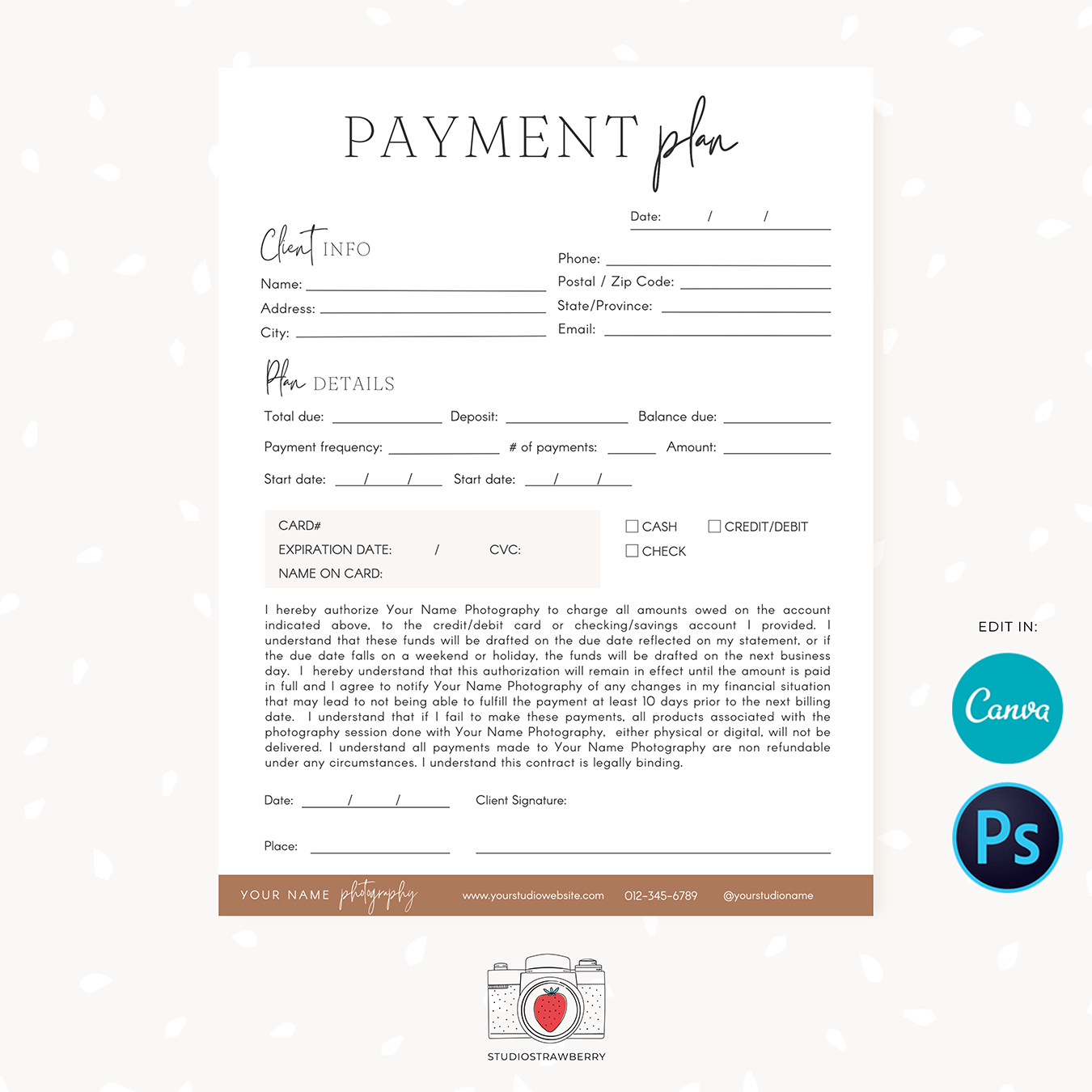 Payment Plan Template