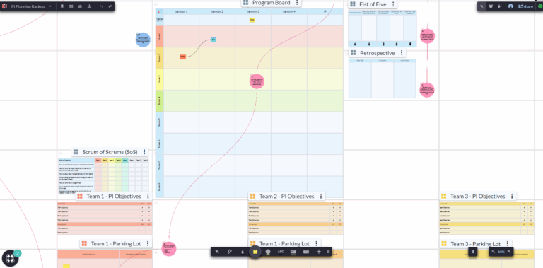 PI Planning Template Hoylu