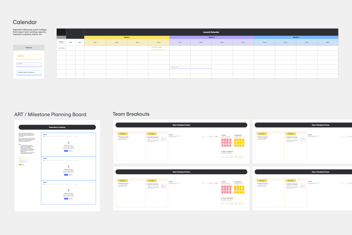 Pi Planning Template