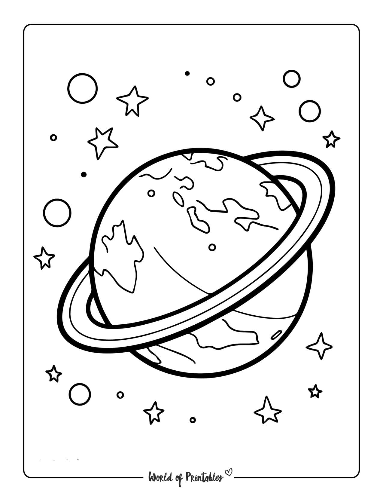 Planet Coloring Pages For Kids U0026 Adults World Of Printables