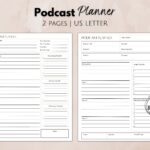 Podcast Planner Printable Podcast Content Planning Template Pod Cast Interview Script U0026 Tracker Editable Podcast Episode Launch Plan Etsy
